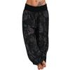 Women Ladies Printed Band Width Loose Leg Pants Women's Casual Pants