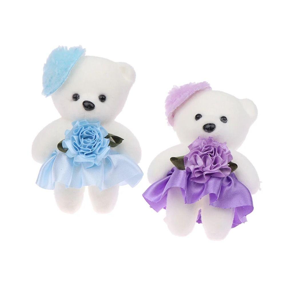 10pcs/set Foam Bear Bear Plush Foam Toys Plush Doll Cartoon Bouquet Doll  Girl Birthday Gift