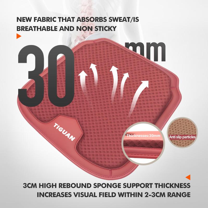 W139-W129Ice Silk Car Seat Cushion Breathable Front Non-Slip Cool Pad For Volkswagen VW Tiguan Scirocco Sagitar Magotan 4 5 6 7 MK4 MK5