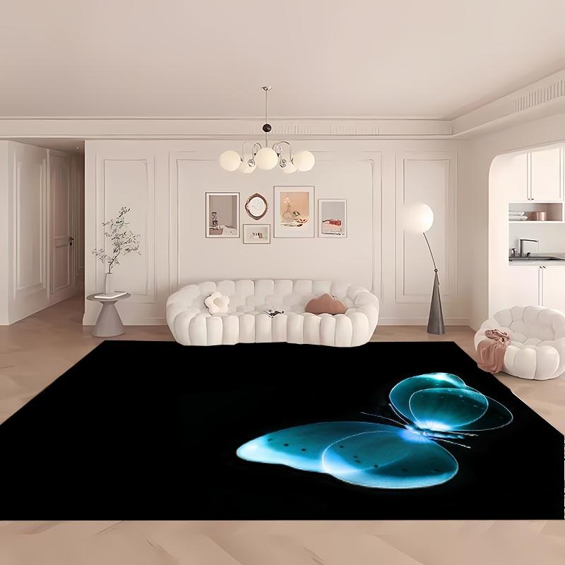 3D Beautiful Butterfly Large Area Carpet for Living Room Cartoon Kids Bedroom Sofa Doormat Floor Tapete Anti-slipDecor Alfombra
