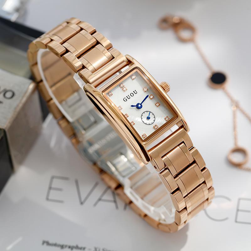 Square Watch for Women, Simple Fashion, Ol Temperament, Square Disc Watch, Waterproof Quartz Watch, Niche Women's Watch