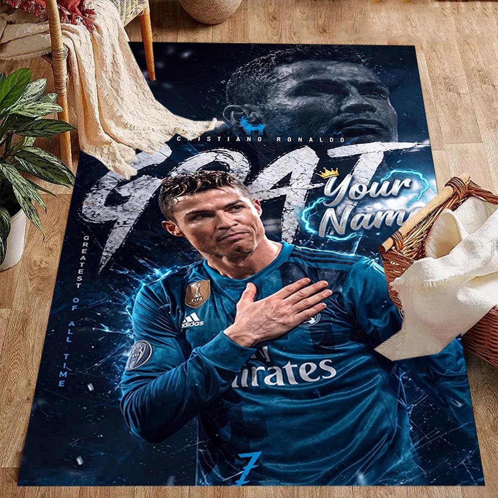 Cristiano Ronaldo (32) Customizable Name Floor Mat Suitable for Game Room Study room Hallway Decorate room Antislip Carpet Decorate Offices