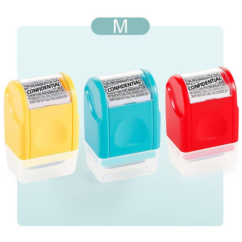 Durable Roller Identity Protection Stamps Privacy Protection Safety Confidential Stamp Portable ID Security Stamp