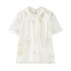 Elegant Embroidered Chiffon Blouse