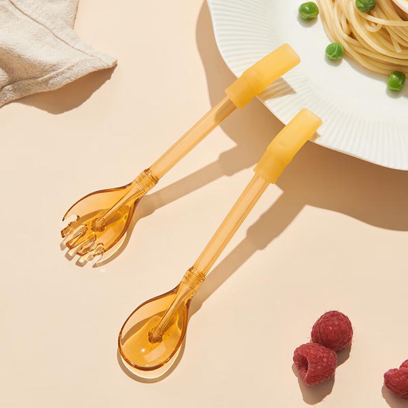 

OJW Baby Self-Feeding Training Spoon & Fork Set