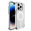 For iPhone 14 Pro Max TPU+PC Kickstand Cover Clear Phone Case Compatible with MagSafe-Transparent