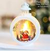 Christmas Decorations Candles Wind Lights Elderly People Snowmen Retro Shop Windows Illuminated Decorations Creative Gifts