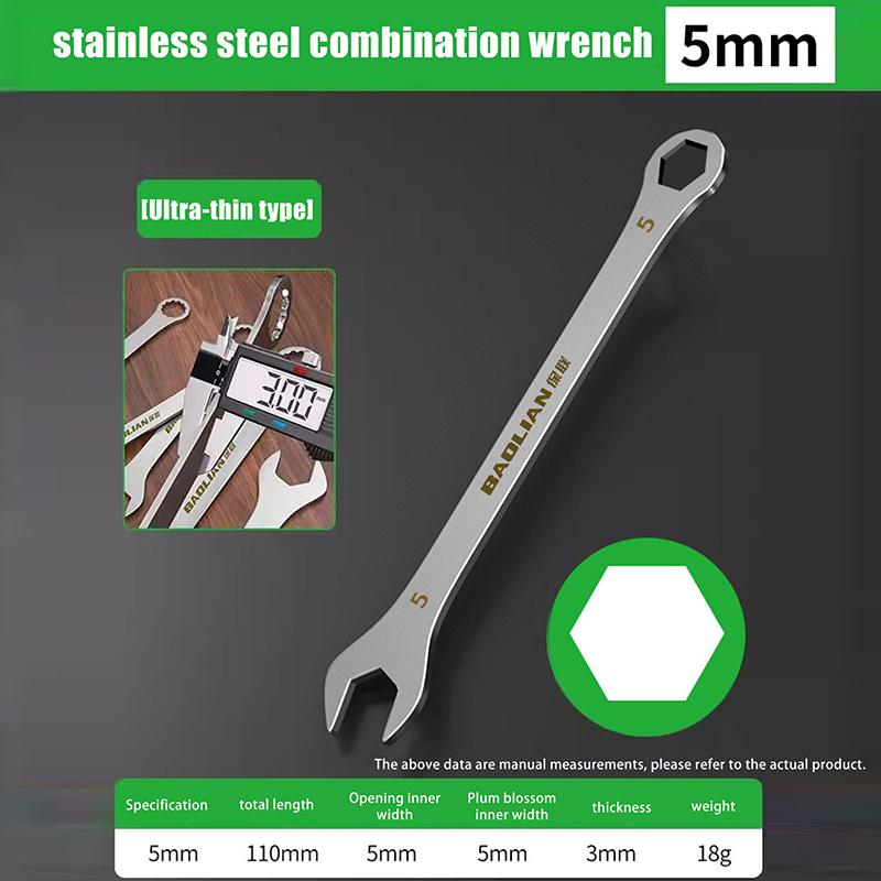 

3 мм ультратонкий гаечный ключ большой открытый гаечный ключ Plum двойной гаечный ключ оптом 4-32 мм кросс-бордовый тонкий раздел двойной назначения