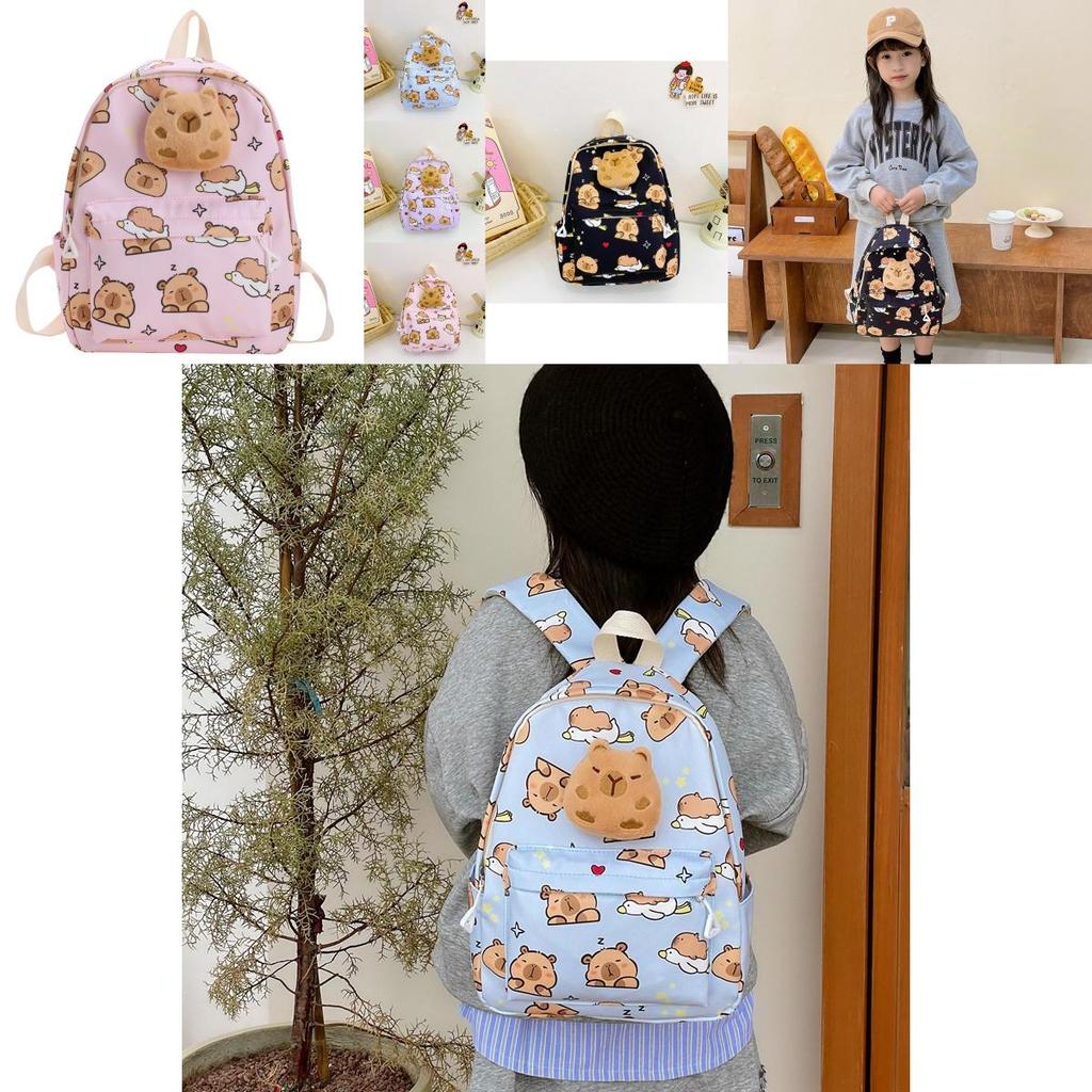 Cute Animal Print School Backpack For Kindergarten And Primary School Children