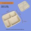 Eco-Friendly Biodegradable Corn Starch Lunch Box with Lid