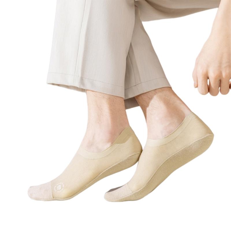 No Show Socks 1 Pair Breathable Mesh Socks Antis Slip Invisible Liner Socks for Mens,Low Cut Socks Summer Casual Socks