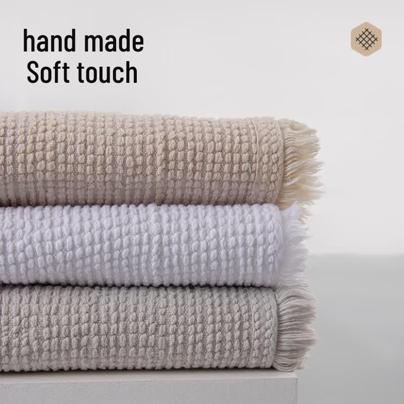 Tappetino da Bagno Assorbente Antiscivolo in Puro Cotone Spesso