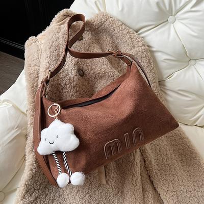 Tasche mit großem Fassungsvermögen für Damen in Herbst- und Wintermode Umhängetasche für Damen Ins Nische Vielseitige Ein-Schulter-Knödeltasche