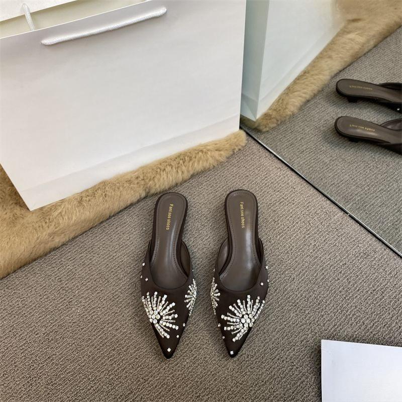 Flat-top Front Slip-on Shoes - New Style, Versatile, Comfy Lazy Slant-toe Women's Shoes