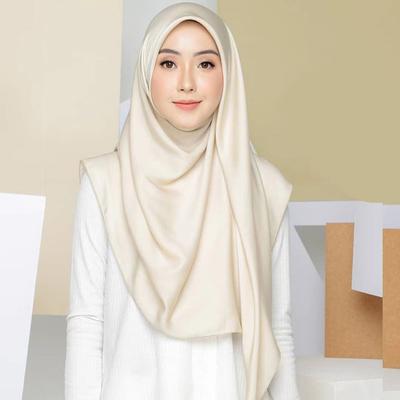 Women Scarf Solid Color Matte Autumn Winter Smooth Long Turban Shawl for Daily Wear