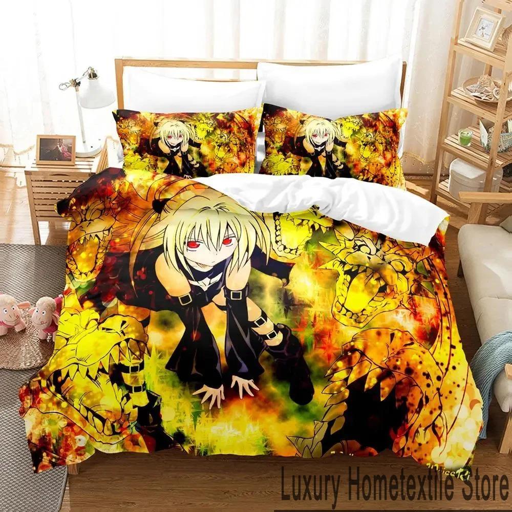 3D Print to Love Ru Darkness Bedding Set Boys Girls Twin Queen King Size Duvet Cover Pillowcase Bed boys Adult Tool