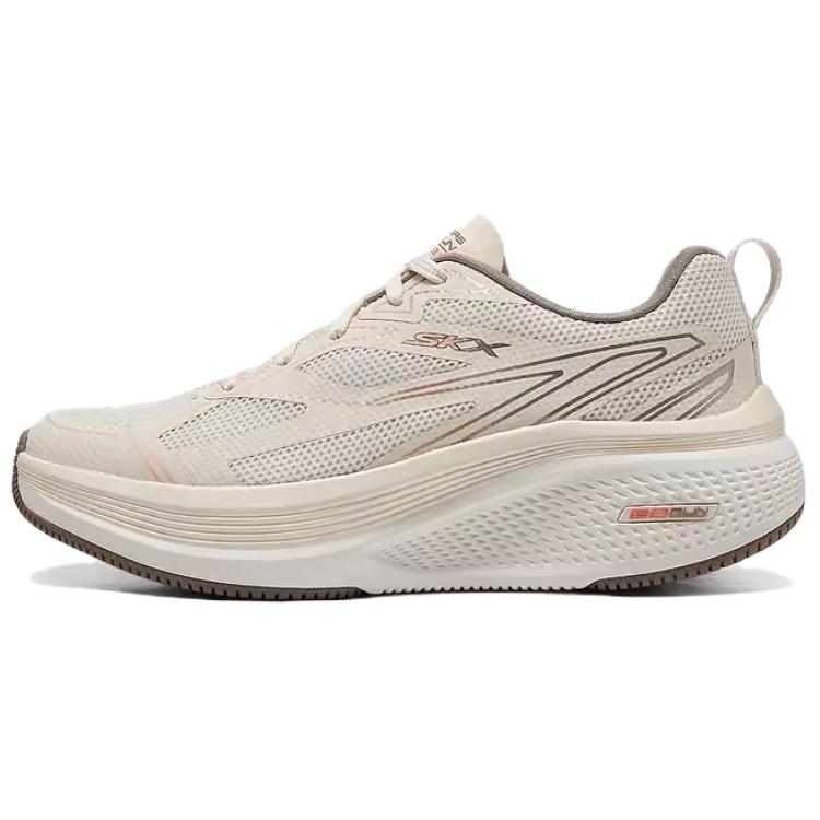 Skechers Go Run Elevate 2.0 Удобные Дышащие Поддерживающие Низкие Беговые Кроссовки Женские Бежевый 129001-NTCL