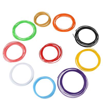10 Colors 5mroll 3D Printer Pen Filament ABS 1.75mm Plastic Consumables Material(ABS)