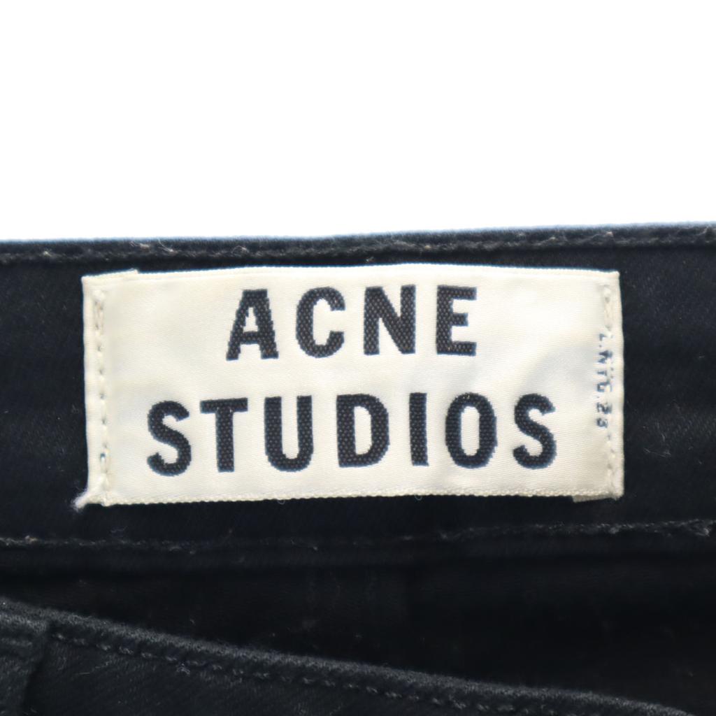 Acne Studios Skinny Pants W24 Black Stretch Women Used