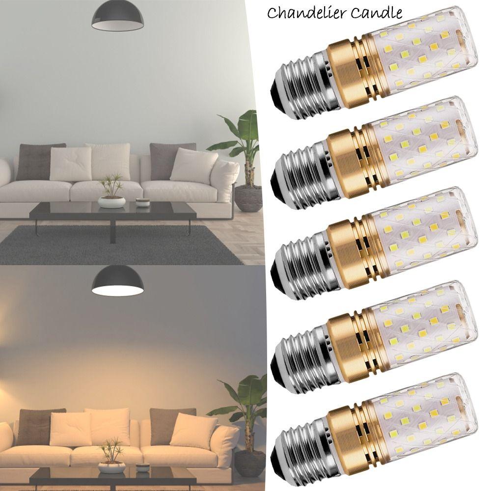 

New E27 LED Light No Flicker LED Chandelier Candle Corn Bulb