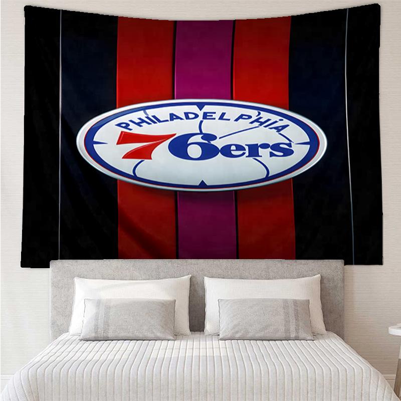 76ers Basketball Team Quick-Dry Tapestry Hanging for Bedroom,Livingroom, Playroom,Decor Art Room Wall Tapestry Holiday and Birthday Gifts