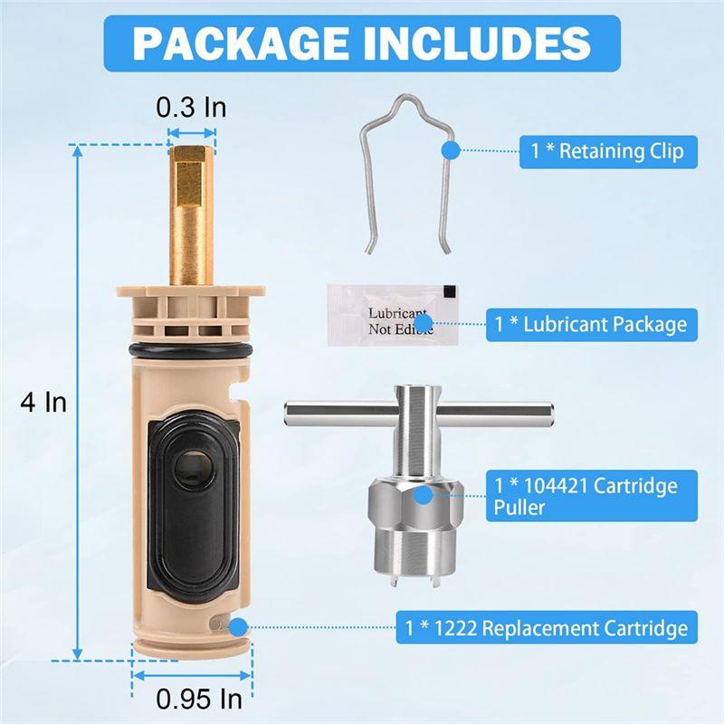 ABUL-1222 Cartridges For Moen 104421 Cartridge Puller Shower Bathtub Faucet Valve Part Repair Kit Removal Tool Plastic+Metal