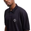 Armani Exchange Solid Color Letter Print Short Sleeve Polo Shirt Men Tops Navy-Blue XM000222-AF10364-UB101