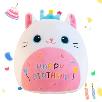 Roztomilý plyšový kočka k narozeninám pro narozeninové chlapce a narozeninové tělový polštář polštář bílá kočka, Dárek, Bílá, Děti, Oslava, Dívky, Dekorace, (BÍLÁ KOČKA,