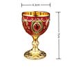 Metal Wine Cup Embossed White Wine Cup New Drink Cup