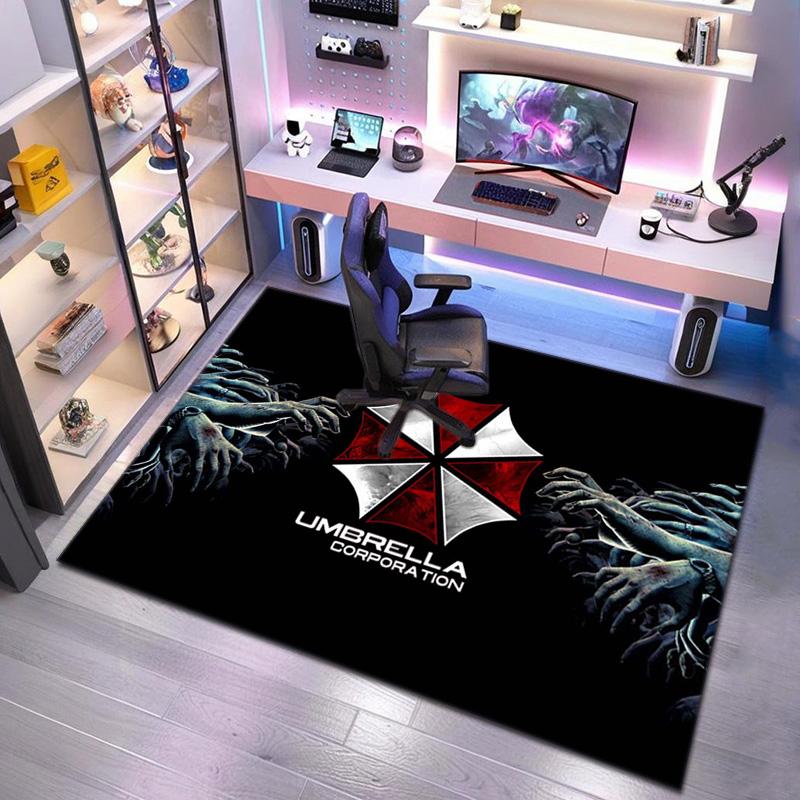 Sci-Fi game Resident Evil, Umbrella Corporation, soft carpet, home living room, office chair pad, door mat, door mat carpet U5