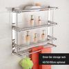 Scaffale da Bagno da Parete in Acciaio Inossidabile con Portasciugamani