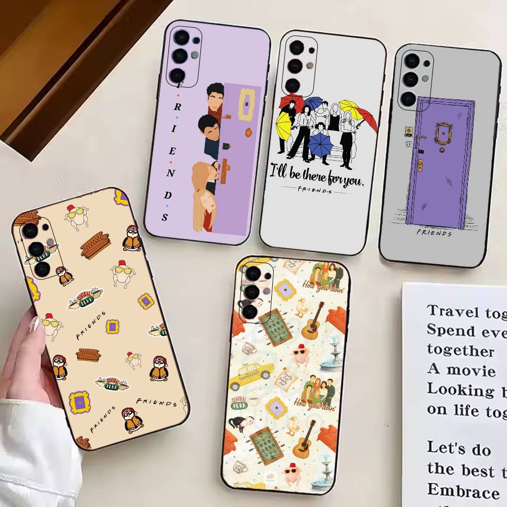 Hot TV Show F-Friends Phone Case For Samsung S25,S24,S21,S22,S23,S30,Ultra,S20,Plus,Fe,Soft Silicone Black Cover