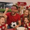 Football Shape Glasses Glasses Soccer Themed Decorative Lightweight Paper Frame Colorful Party