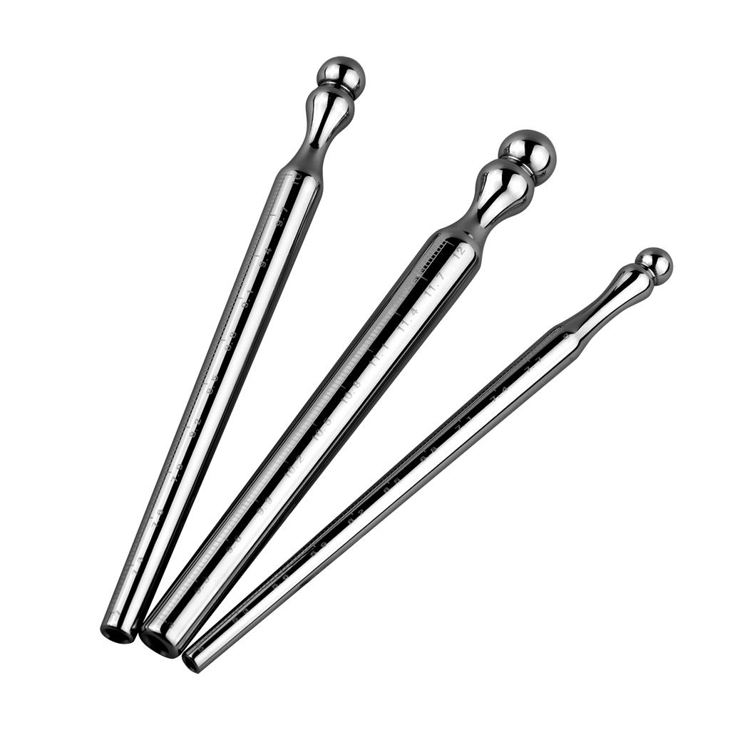 1PCS Metal Urethral Probe Measuring Urethral Size Urethral Dilatation Masturbation Penis Head Male Urethral Rod Adult Sex Toys