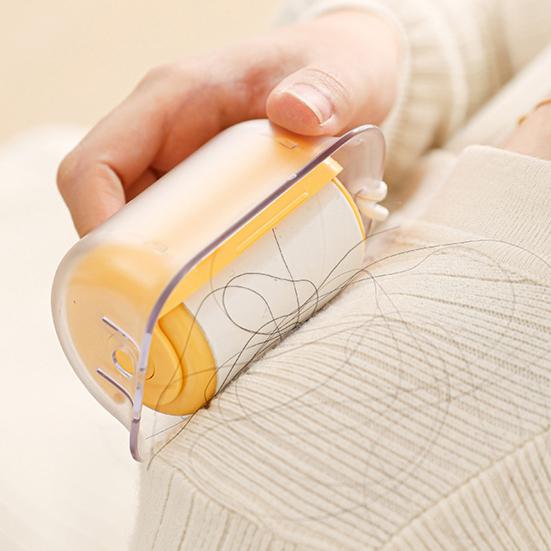 Mini Lint Roller Compact Size Lightweight Portable Lint Remover with Adhesive Tape Lanyard Design Foldable Pet Hair Cleaner