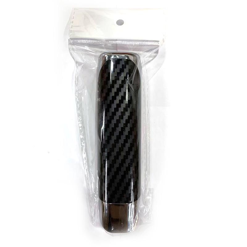 Carbon Fiber Peach Wood Handbrake Cover: Decorative Sleeve & Protector for Car Modifications