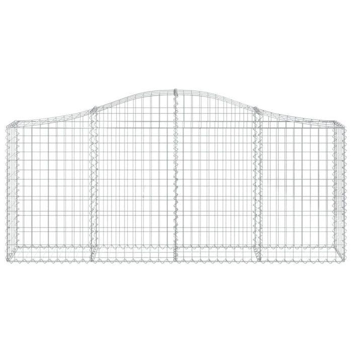 VidaXL 5x Arched Gabion Baskets Arched Gabion Cages Gabion Walls Garden Fences Terrace Outdoor 3145412