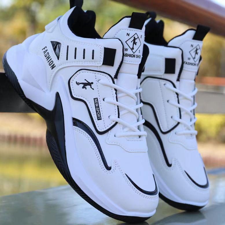 

Весенние мужские кожаные кроссовки-хайтопы для баскетбола - Красная сетка 39