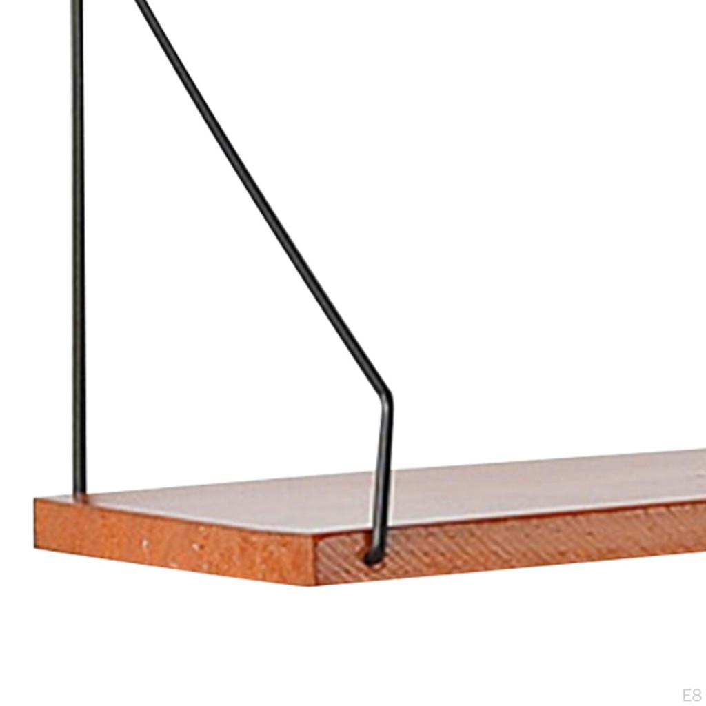 Ledge Shelf Wall Hanging Display Floating Mounted Wood Storage Rack for