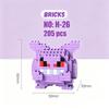 Micro Building Blocks Charmander Pikachu Action Figures Gengar Mini Bricks Model Diy Puzzle Toy For Kids Toys Gift
