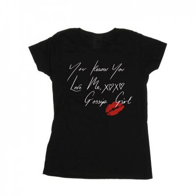 Gossip Girl Damen/Damen You Know You Love Me Baumwoll-T-Shirt