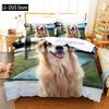 Golden Retriever Duvet Cover Set Boys Pet Pattern Comforter Cover Twin Size Print Bedding Set Microfiber Animal Dogs Quilt Cover