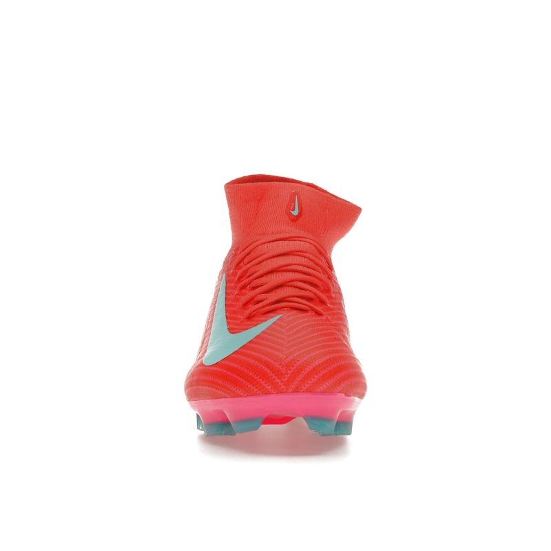 Nike Zoom Mercurial Superfly 10 Pro FG Mad Energy Pack Unisex Sneakers Red Ember-Glow Aurora-Green HF9433-800