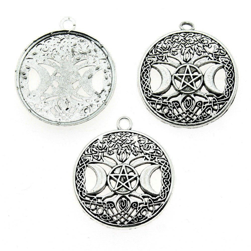 

Для изготовления ювелирных изделий Подвески «Дерево жизни» Компоненты 5шт.