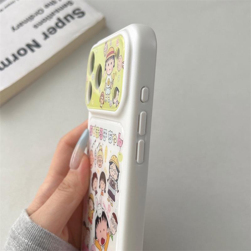 Chibi Maruko-chan & Shin-chan iPhone 17/16 Pro Max & 15 Pro Case for Women