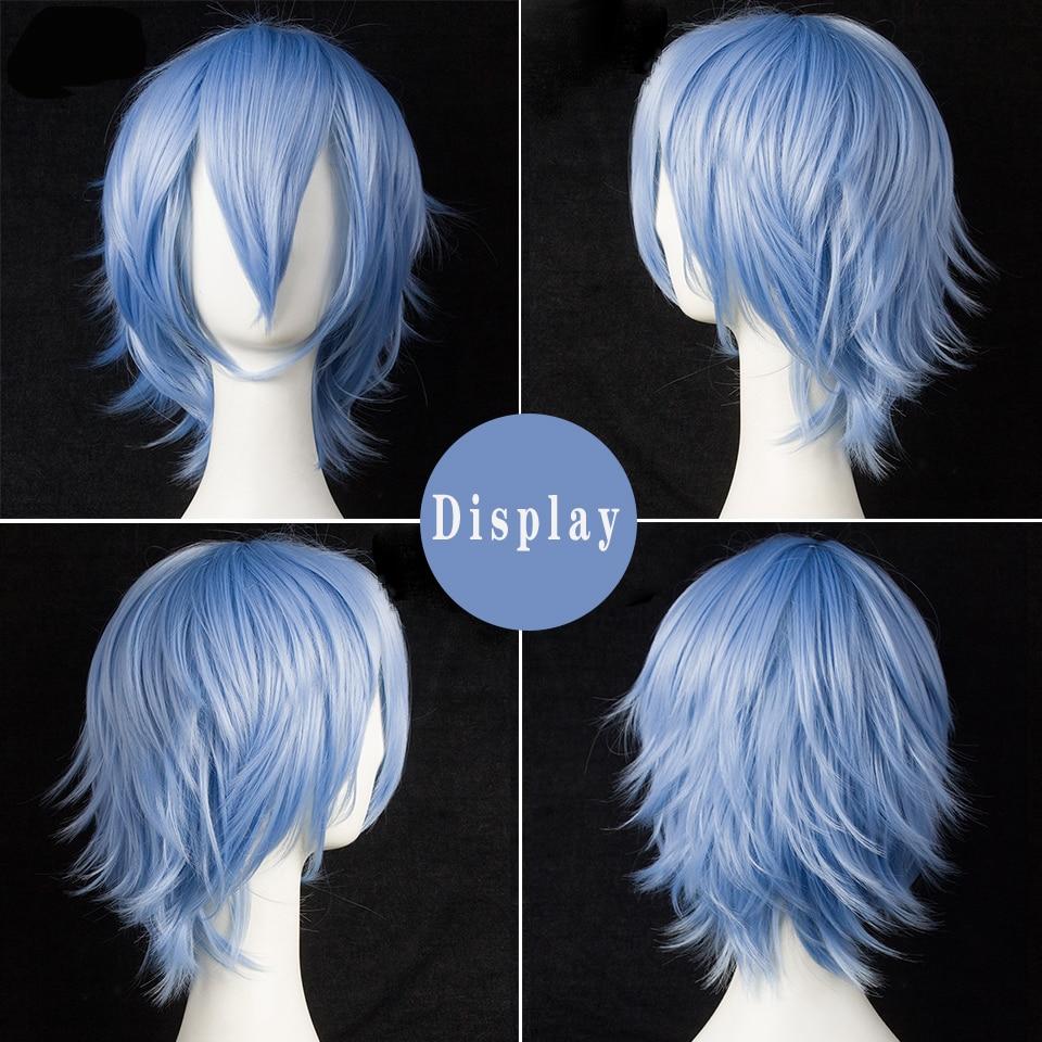LUPU Damen Herren Cosplay Kurze Perücke Cartoon Anime Falsches Haarteil Synthetische Faserhaar