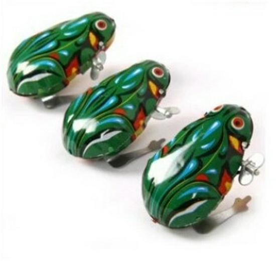 Tin Wind-up Jumping Frog Toy - 80s Classic Nostalgic Hot Seller for Kids 1.1