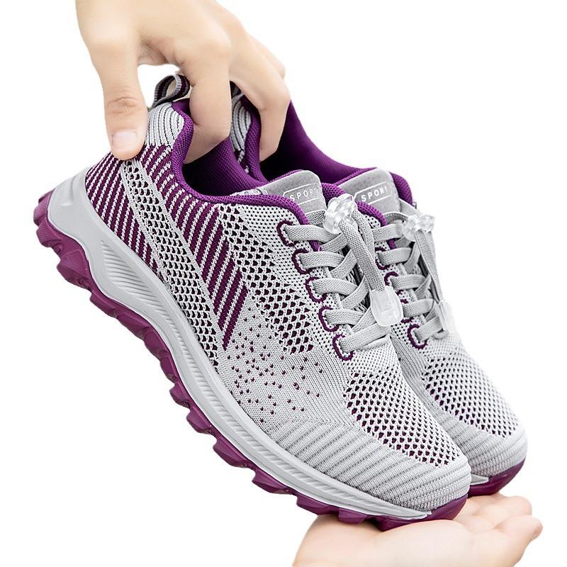 Lightweight and breathable mid-breathable health shoes non-slip soft-soled mother shoes sports and leisure walking shoes