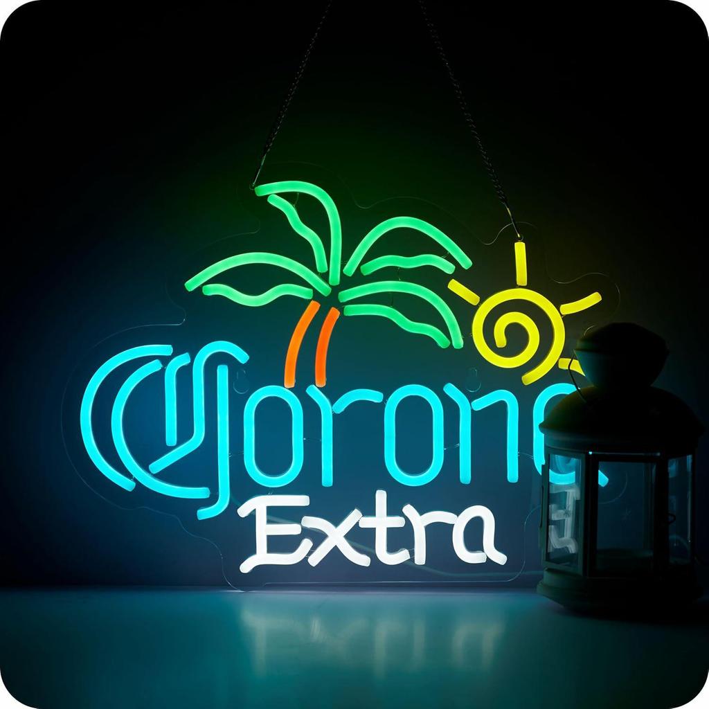 Neon Lights Beer Party Decoration with English Letters
