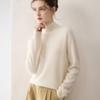Women's 100% Pure Cashmere Sweater - Solid Color, Versatile & Warm Knit Base Layer.